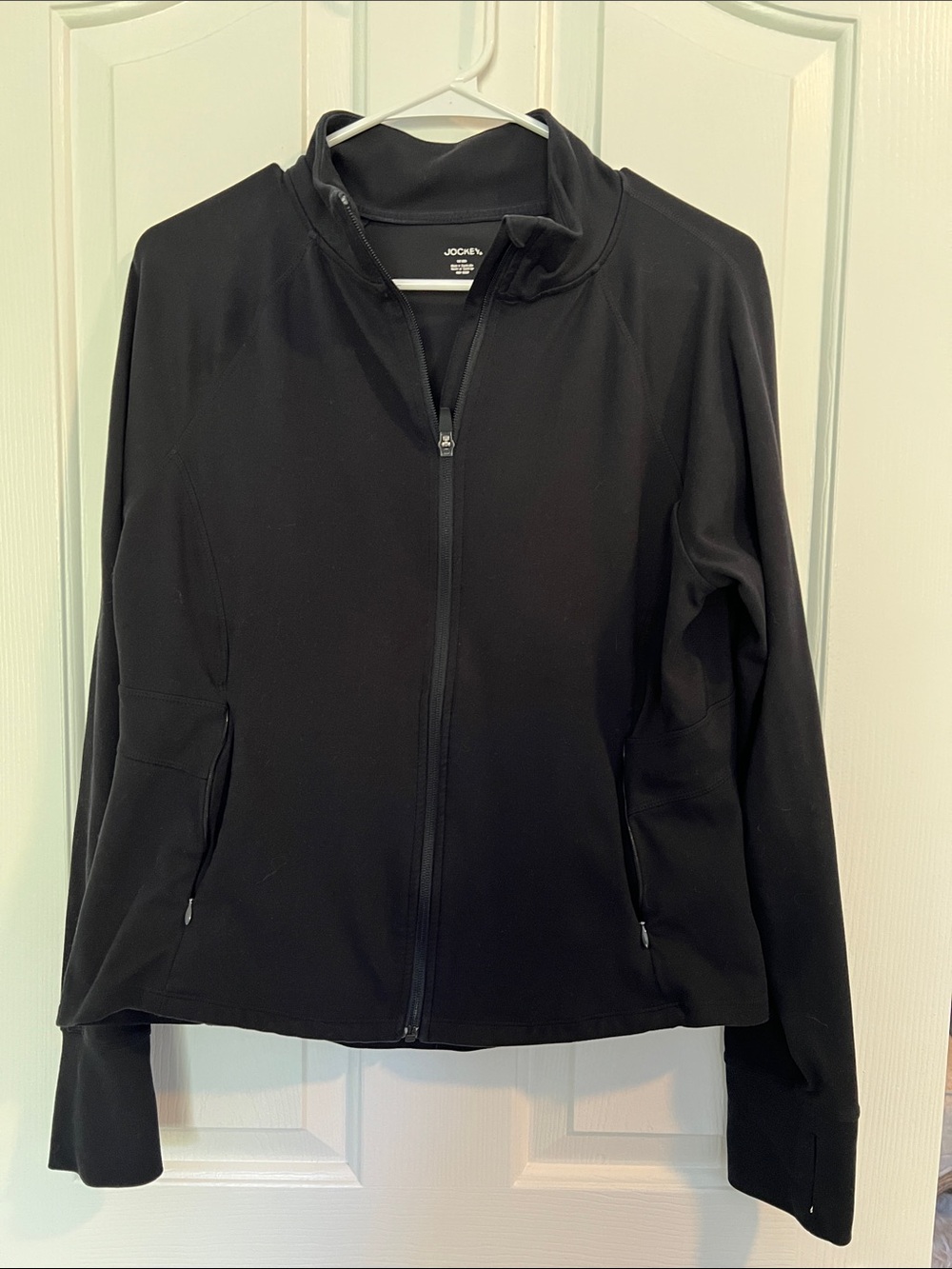 Jockey Women's Black Full-Zip Bomber Jacket